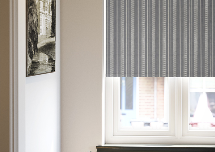 Form Striped, Stonewashed Blue - Twist&Fit Roller Blind - Image 5
